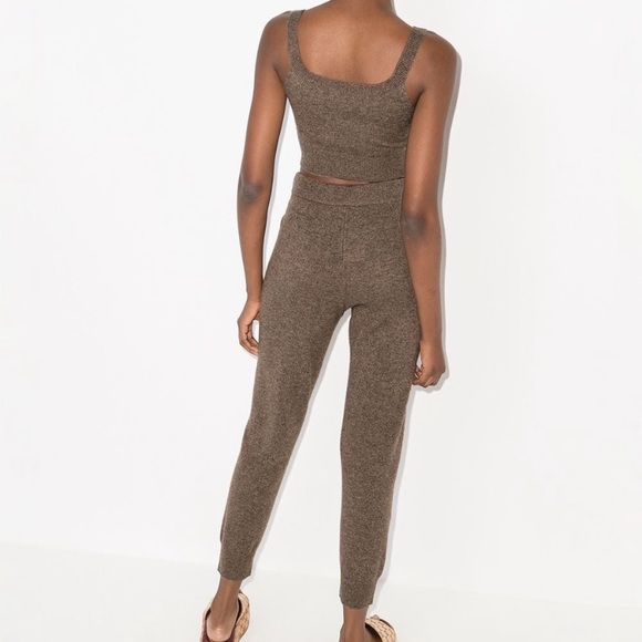 Reformation Cashmere  knitted top and track pants set NWT - Picture 4 of 7